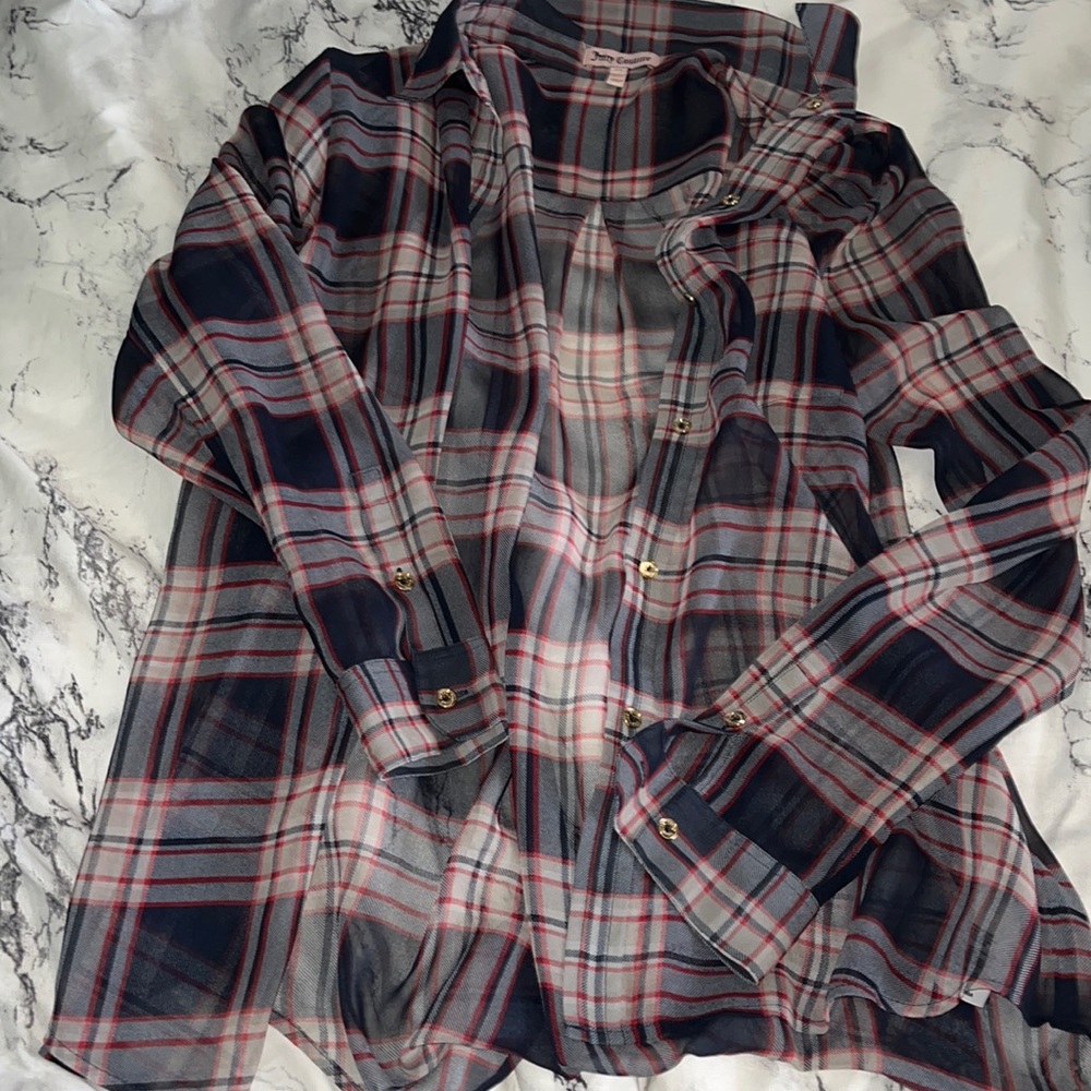 juicy couture button down top